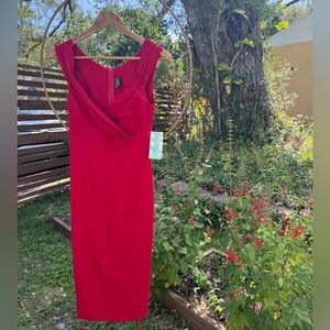 Rock Steady Red Dress NWT Size L | Vintage Pinup Bombshell Fit